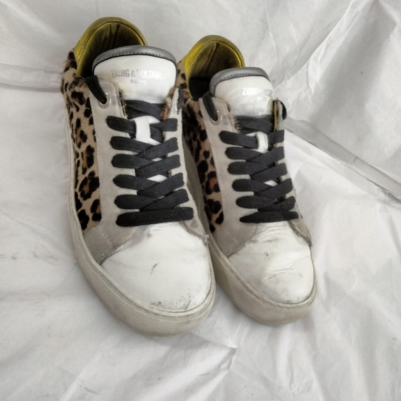 Zadig & Voltaire sneakers distressed pony hair  40 - Picture 4 of 16